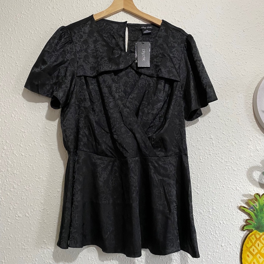 New City Chic Black Sm Top witch whimsygoth party Emo festival summer drk